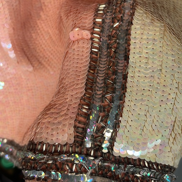 Beautiful vintage sequin mini dress - Picture 4 of 6